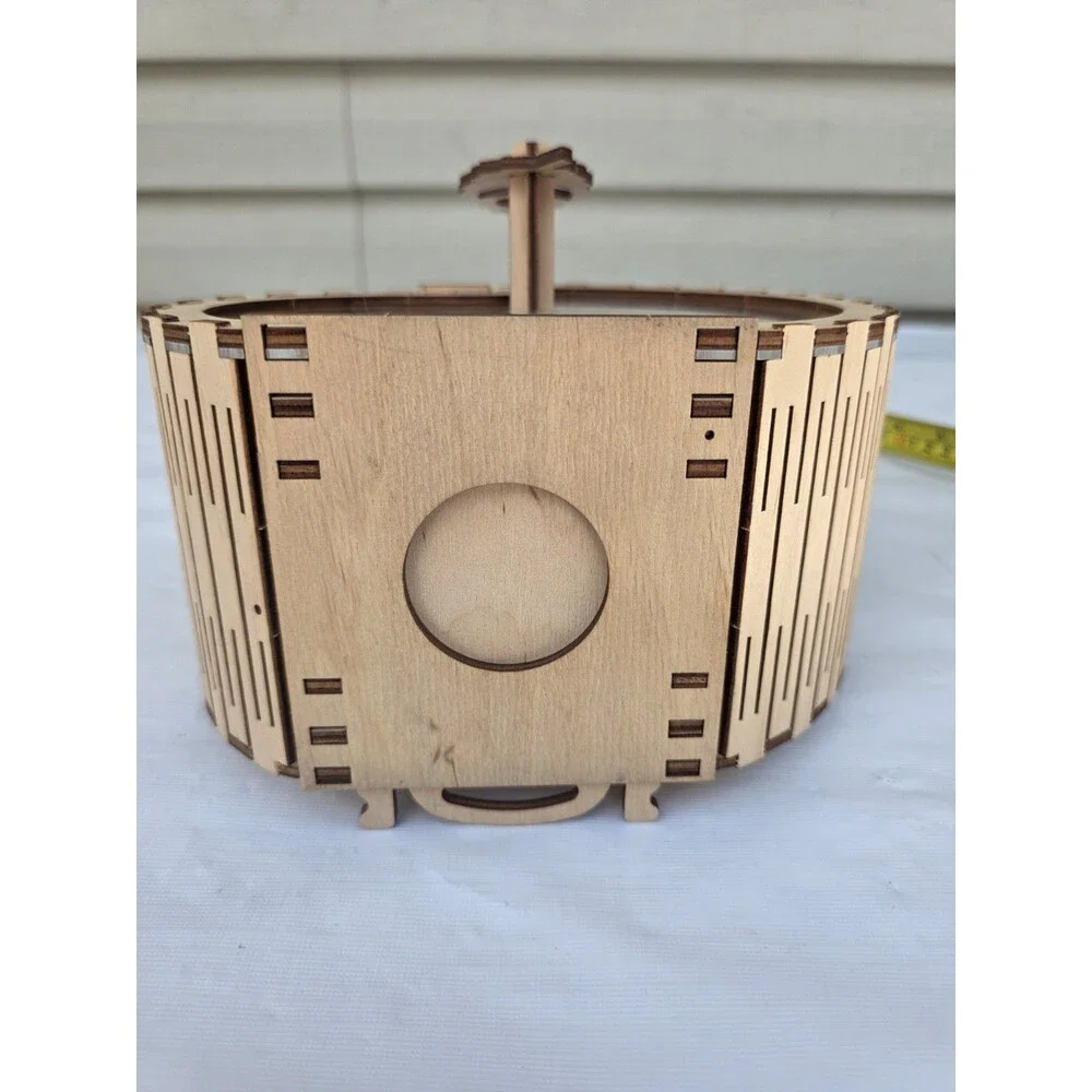 Mr.Playwood Moneybox Snail S Puzzle -DIY Wooden 3D Brain Teaser Coin Box